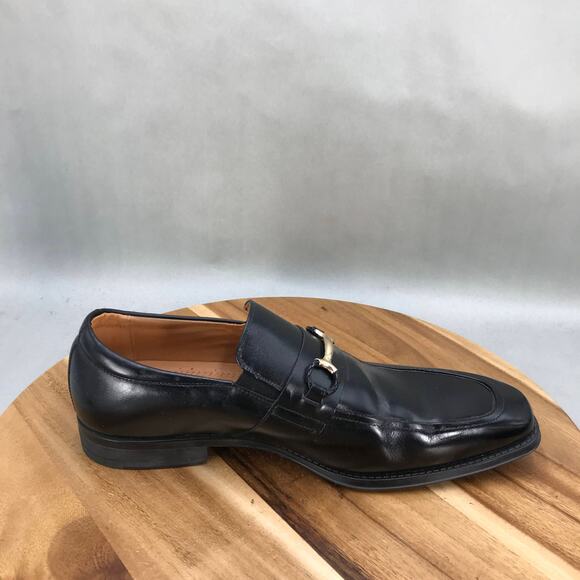 Stacy Adams Pierce Moc Toe Bit Slip On Loafer Mens 12 M Black - LEFT‎ SHOE ONLY - Picture 1 of 8